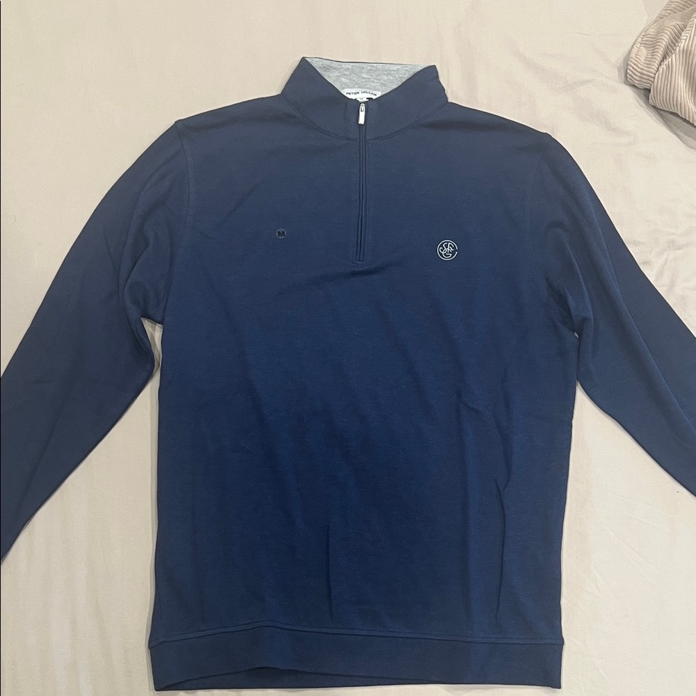 Men's Navy Quarter-Zip Sweater